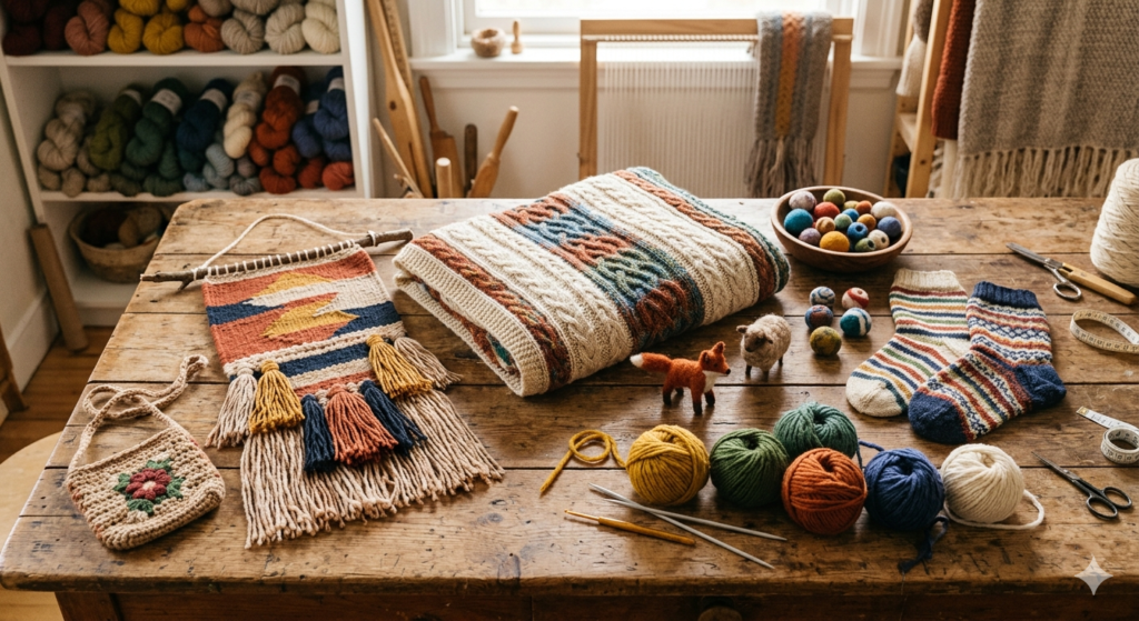 Woolen Products by REWA rural women artisans
